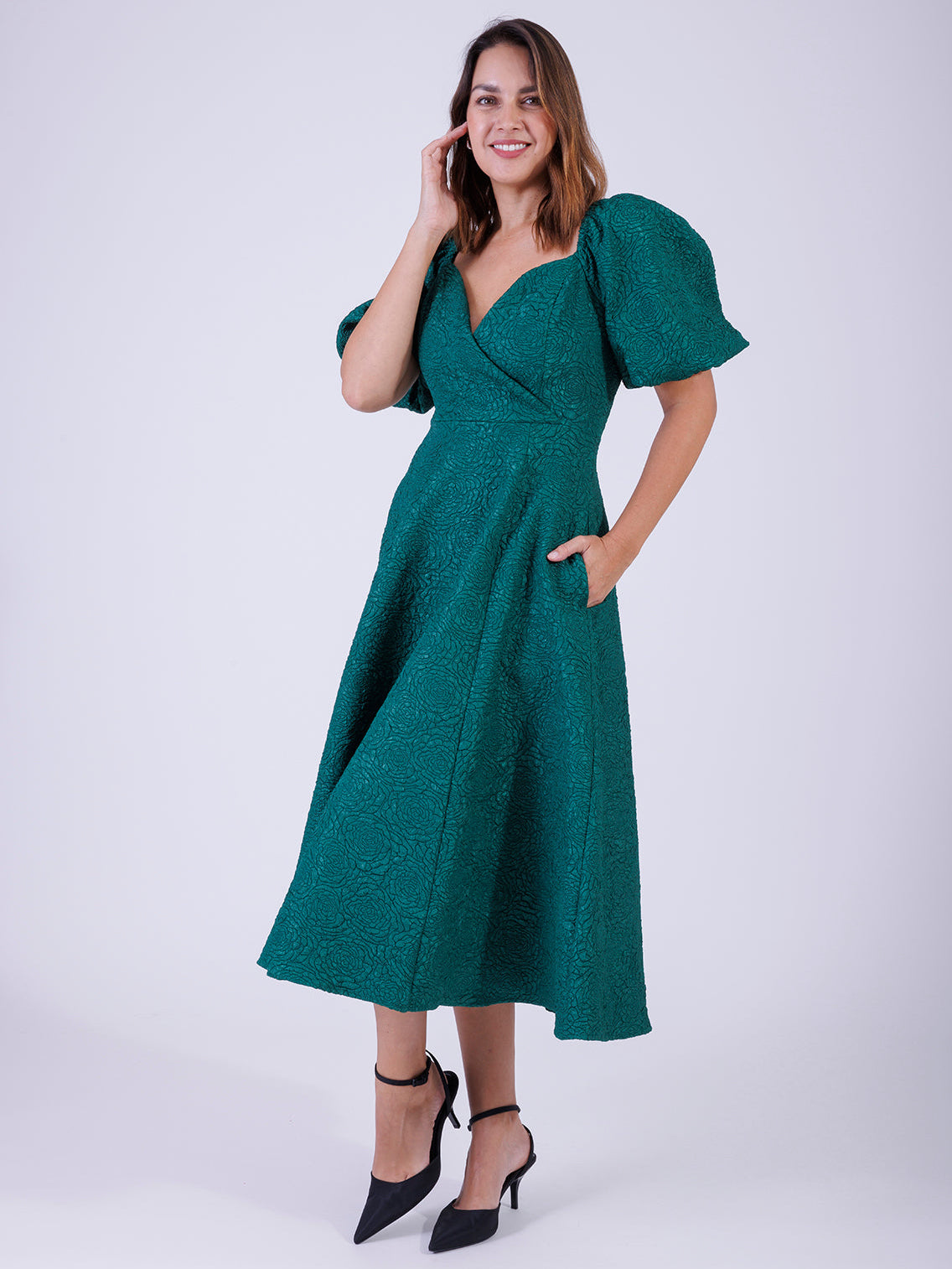 VESTIDO VERDE D20337