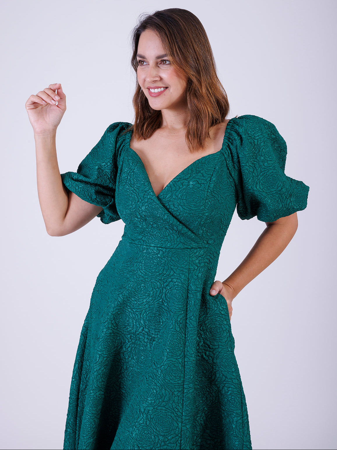 VESTIDO VERDE D20337
