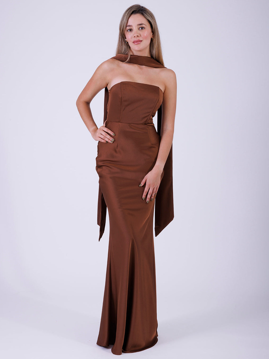 VESTIDO CAFE D8165