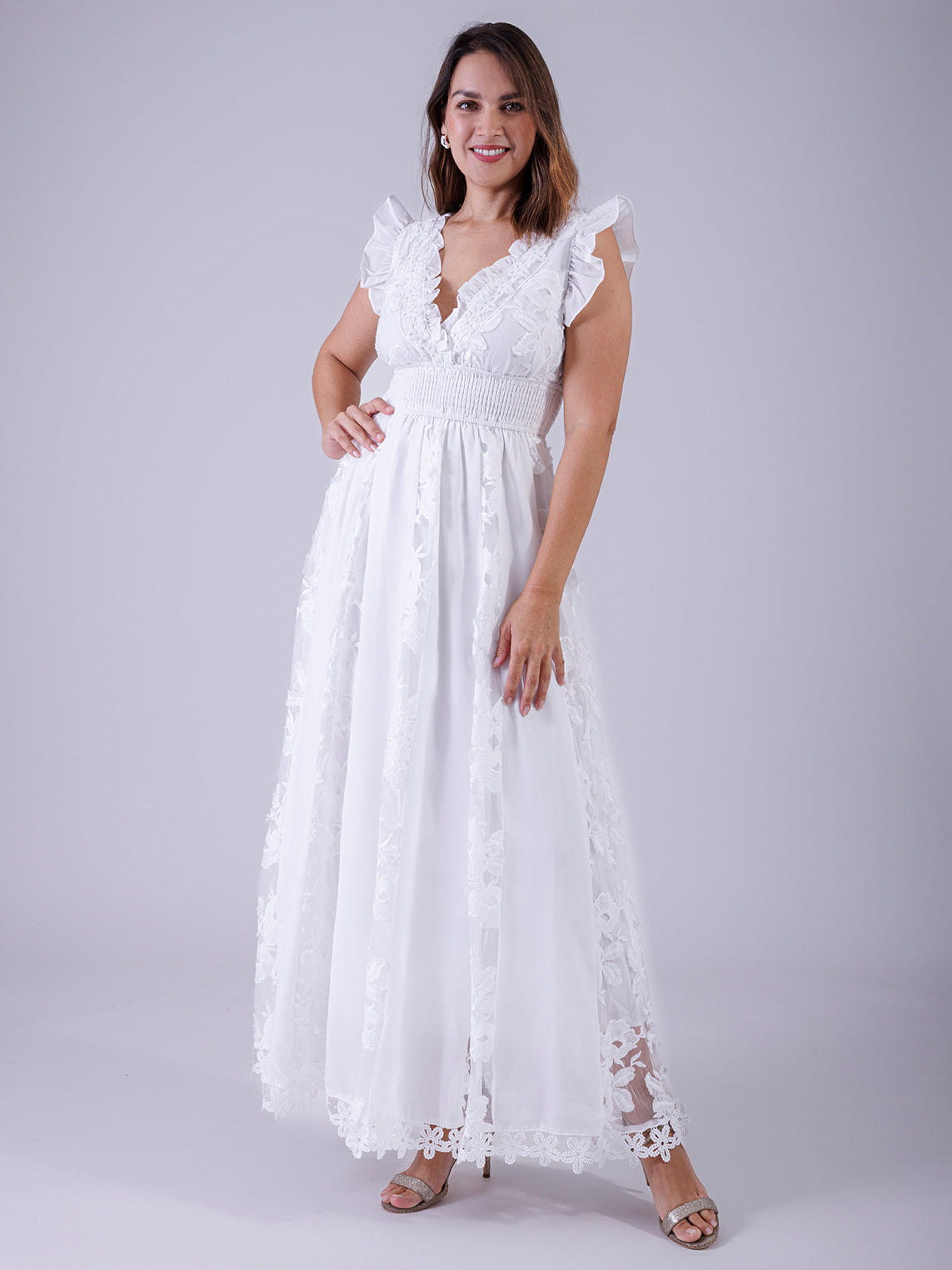 VESTIDO BLANCO D5988