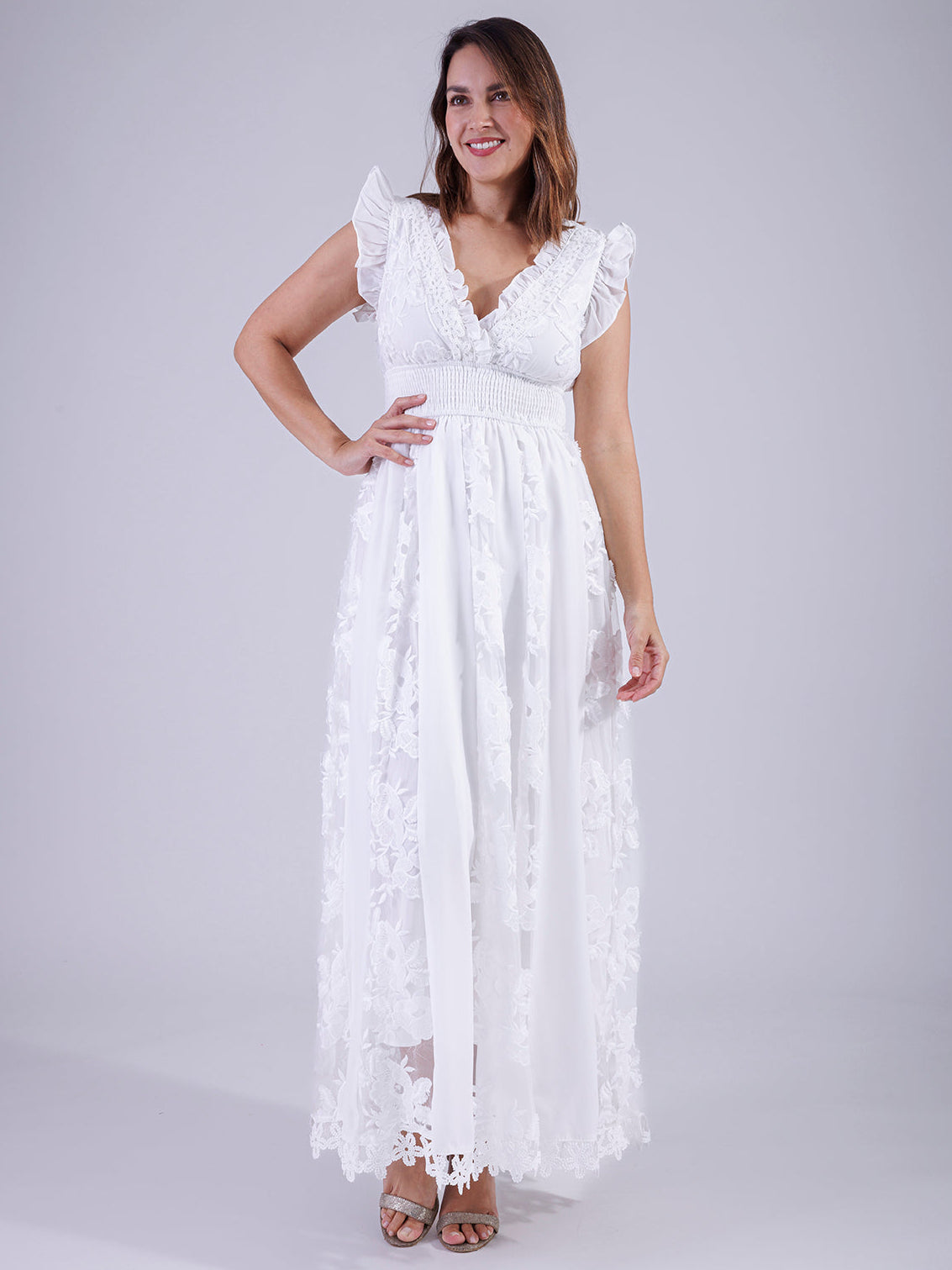 VESTIDO BLANCO D5988
