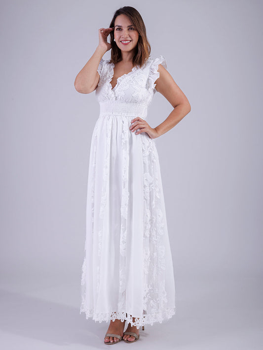 VESTIDO BLANCO D5988