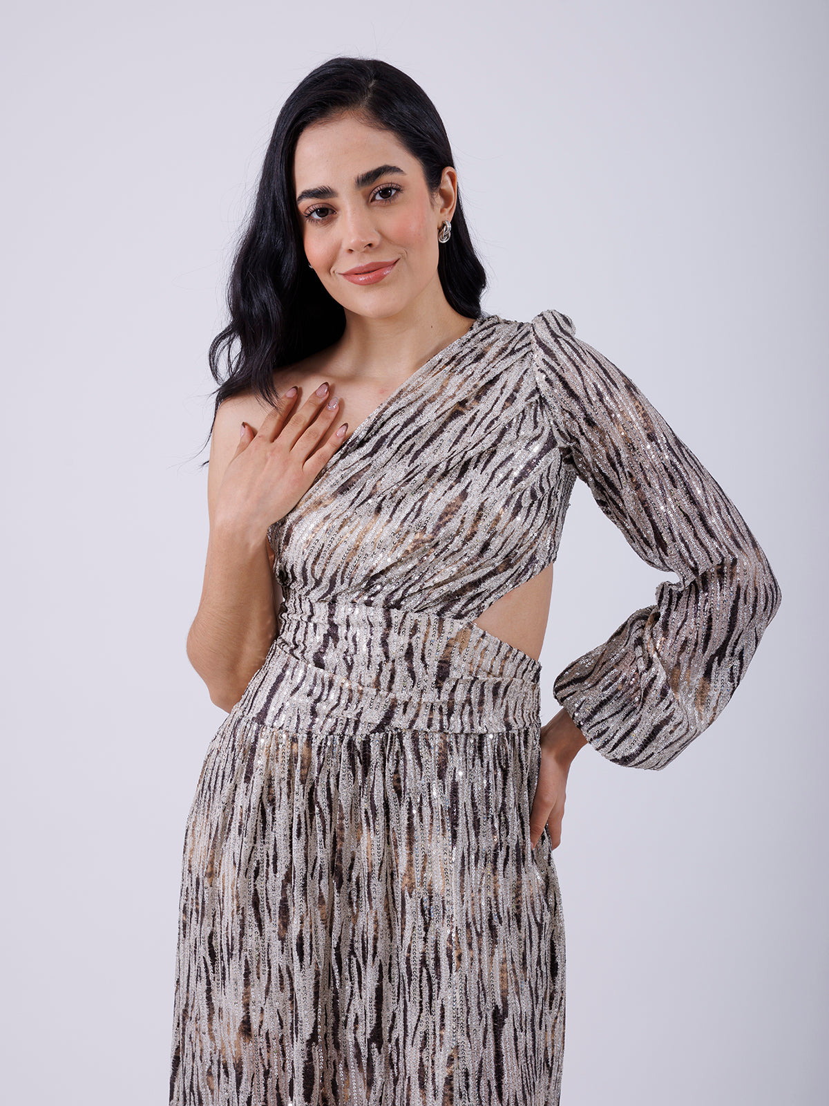 VESTIDO LARGO LENTEJUELA D11988