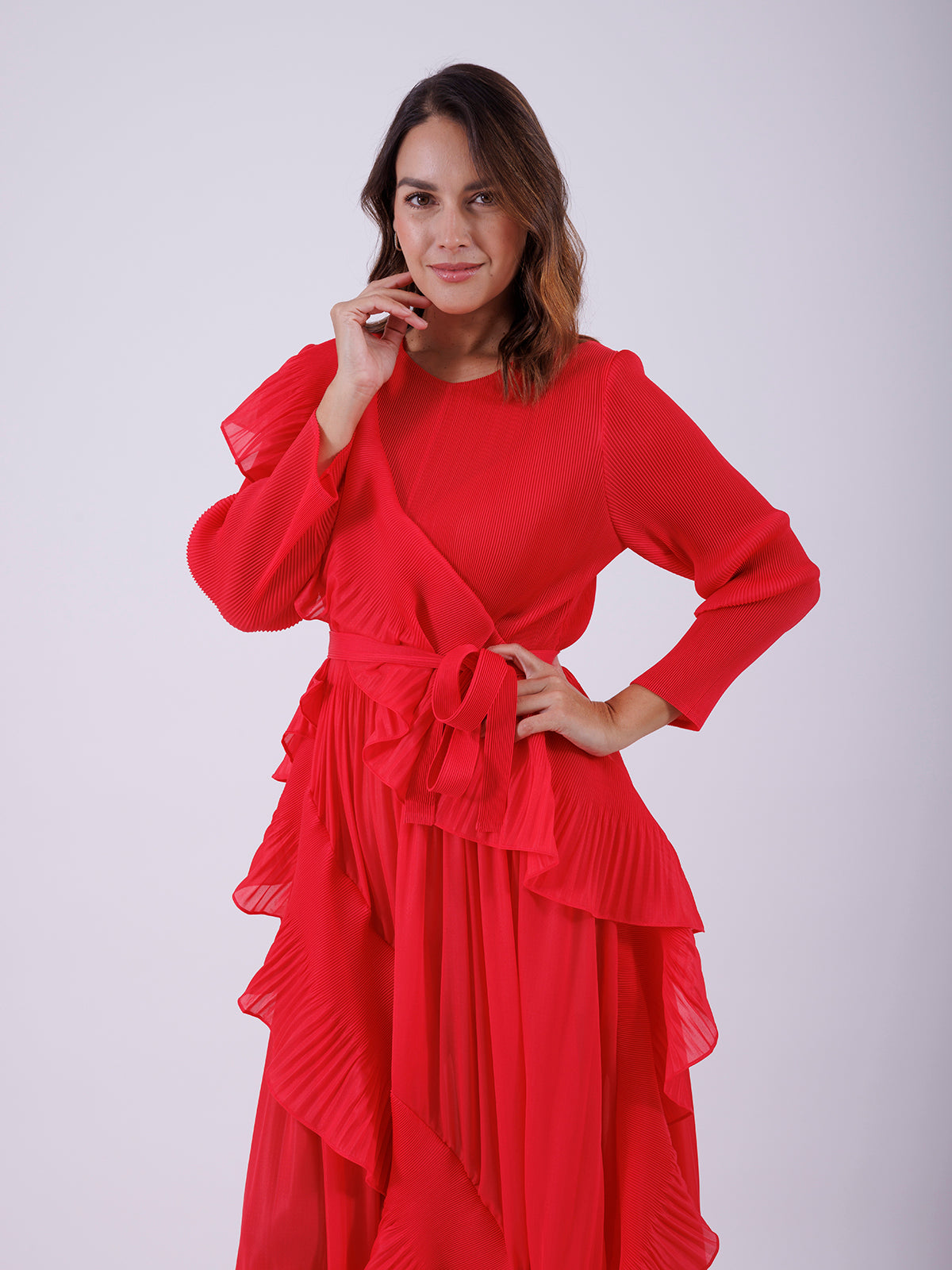 VESTIDO LARGO CORAL QC3788