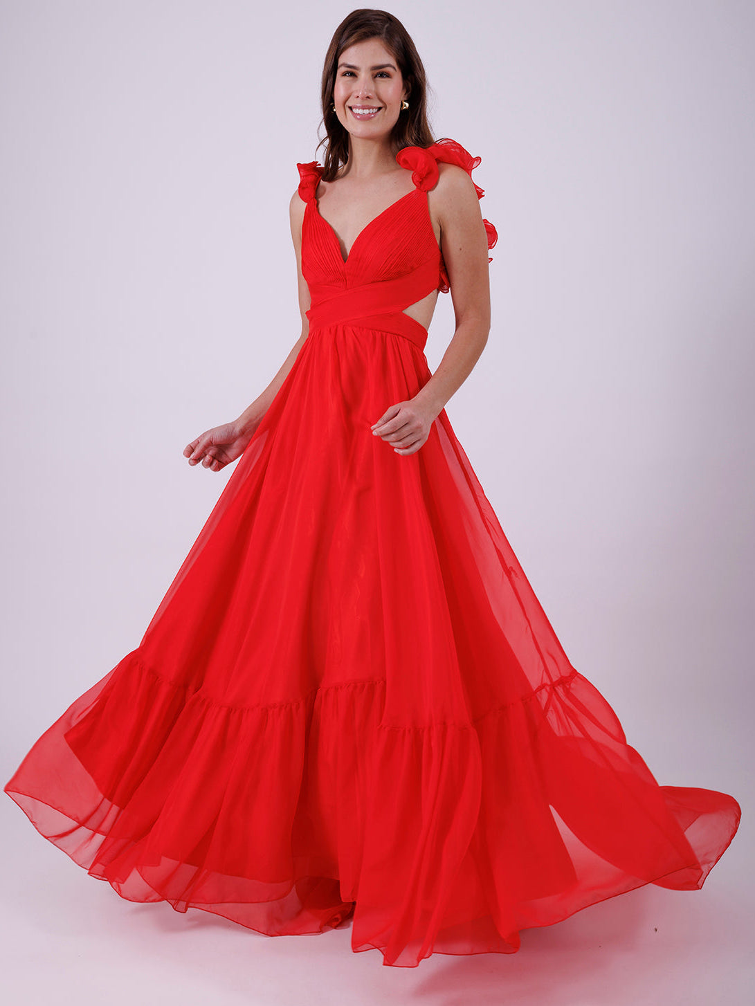 VESTIDO ROJO L9678