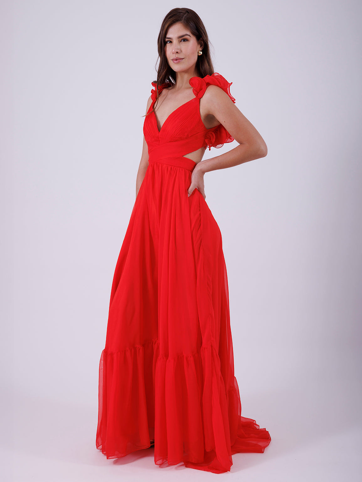 VESTIDO ROJO L9678