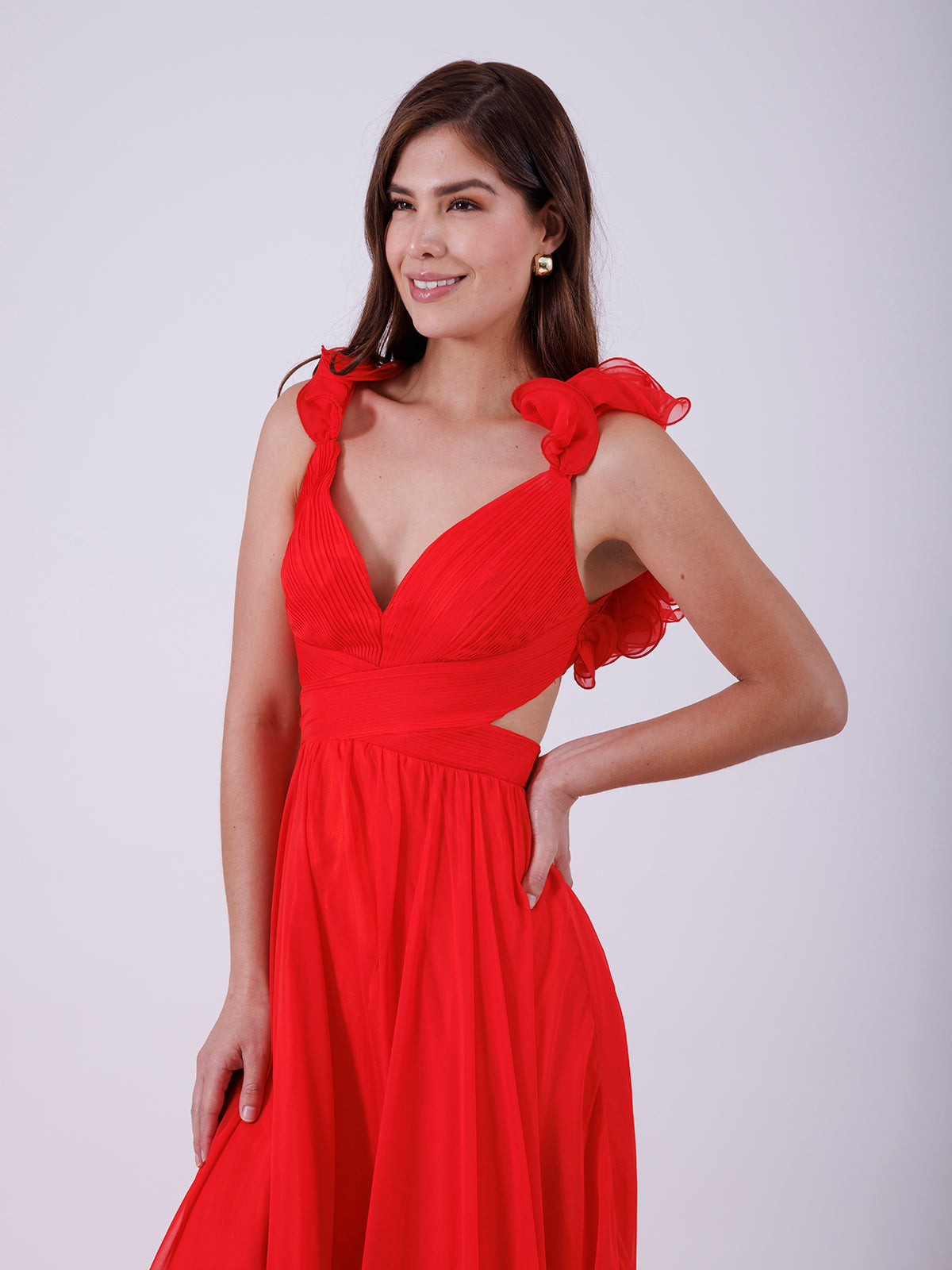 VESTIDO ROJO L9678