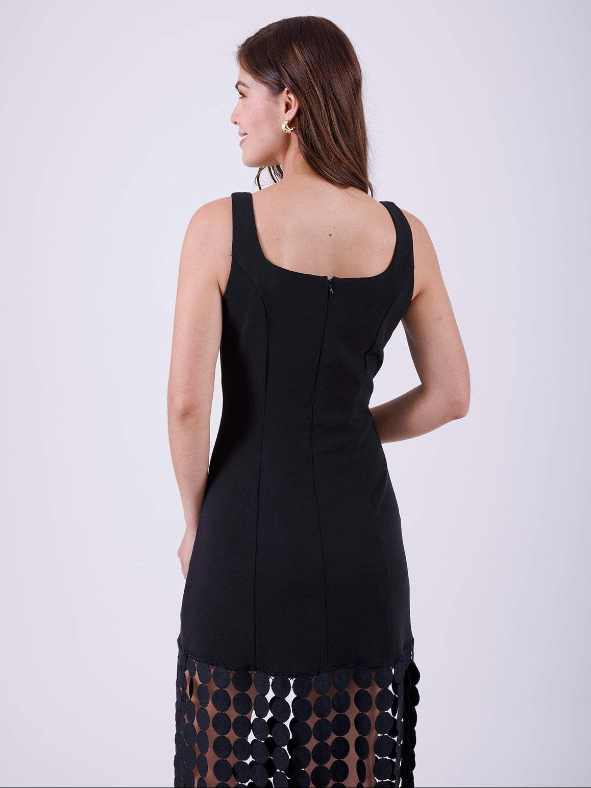 VESTIDO MIDI NEGRO DW001